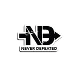 Never Defeated Sticker